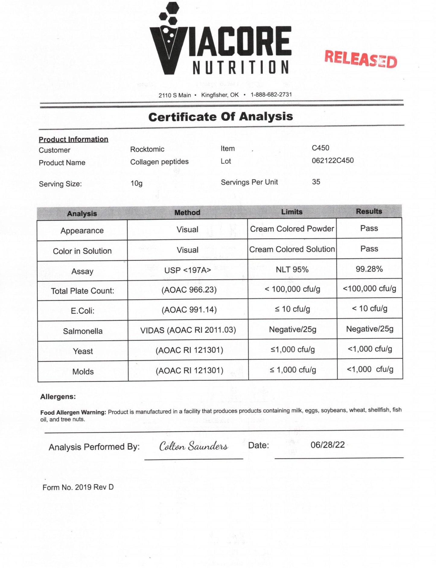 Collagen Vitality Grass Fed